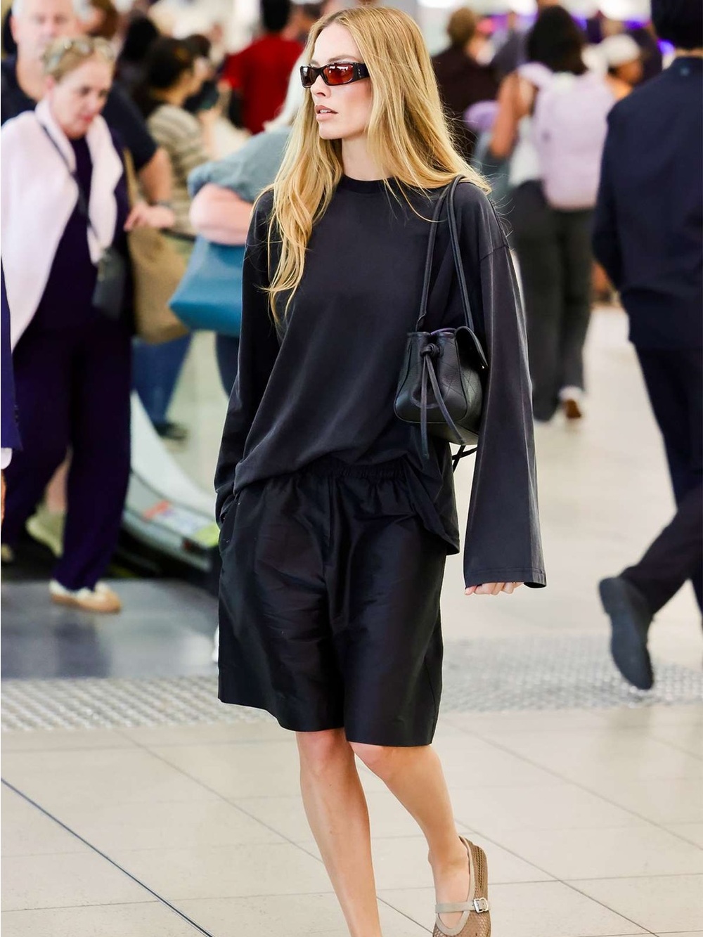 100% Cotton Minimal Longsleeve & Shorts Set (Margot Robbie Inspo)